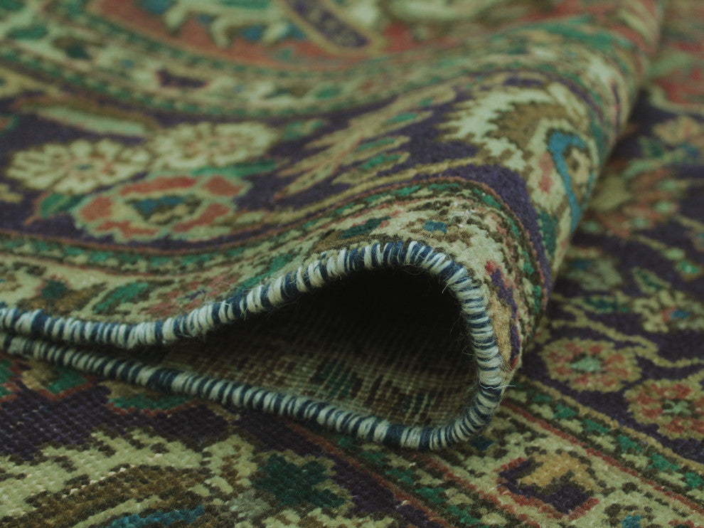 Fine Vintage Distressed Leah Blue Rug