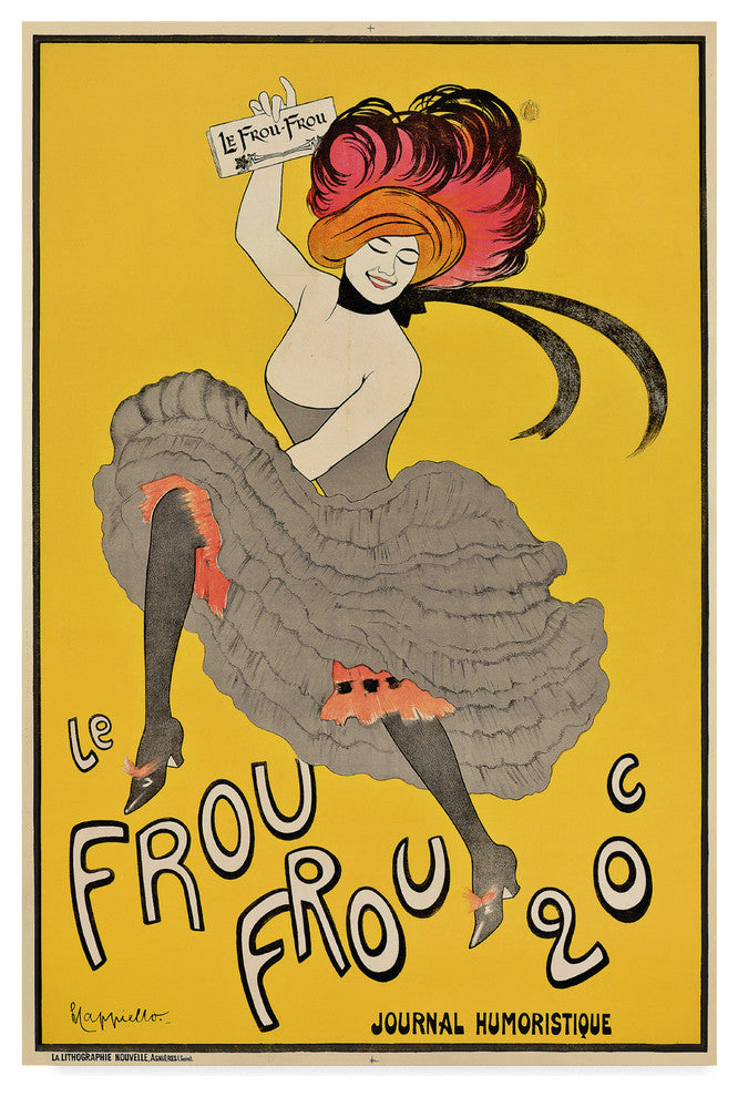 Leonetto Cappiello 'Le Frou Frou, 1899' Canvas Art