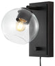 6" 1-Light Plug-In or Hardwired Adjustable Iron LED Sconce, Rotary Dimmer