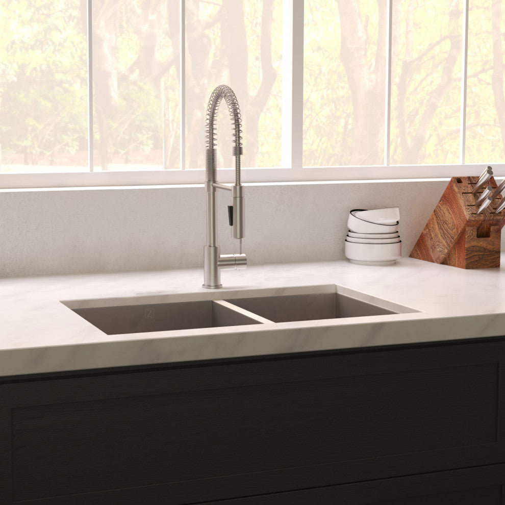 36" Chamonix Undermount Fingerprint Resistant Stainless Steel Kitchen Sink
