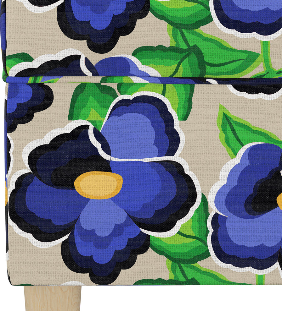 Storage Bench, Carla Floral Blue