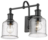 Zlite 734-2V-MB 2-Light Vanity, Clear Seedy