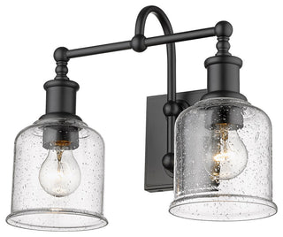 Zlite 734-2V-MB 2-Light Vanity, Clear Seedy