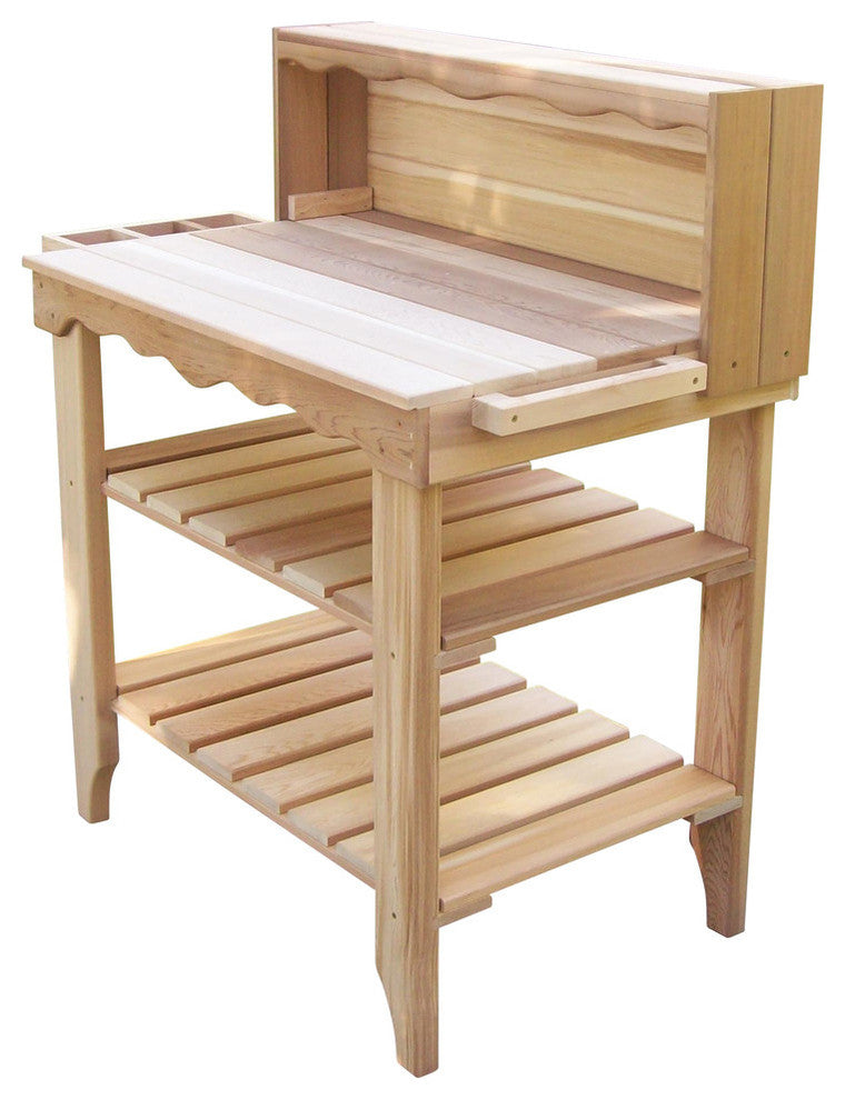 Deluxe Potting Bench, Unstained