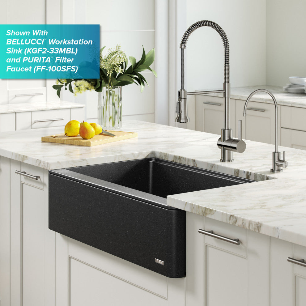 Britt Commercial Style 3-Function Pull-Down 1-Handle 1-Hole Kitchen Faucet, Spot-Free Stainless Steel (Model Kpf-1691sfs)