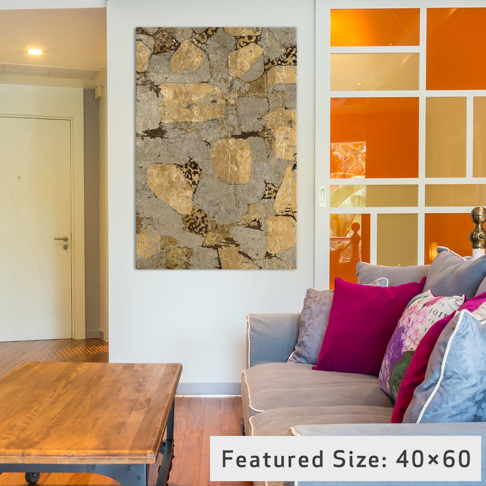 "Road of Stones I" by All That Glitters, 26x18x1.5