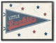 Little Rookie Pennant Framed Giclee Texturized Art, 11x14