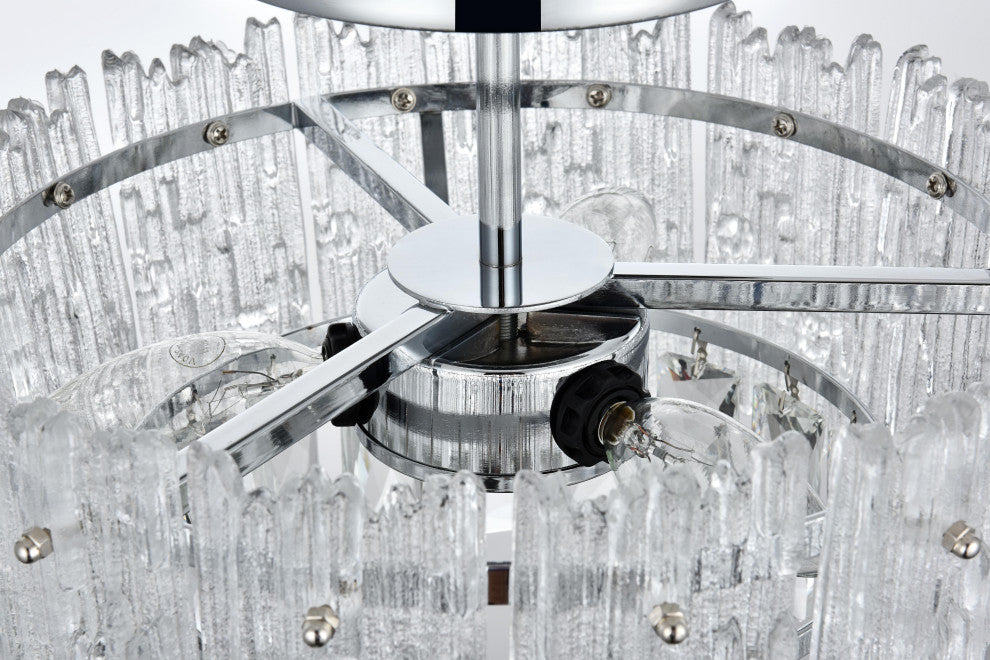 Home Living 12" Flush Mount, Chrome