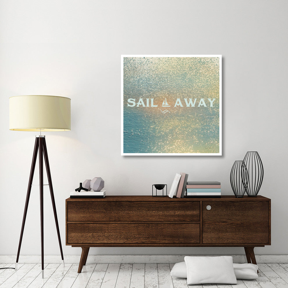 "Sparkling Sea II" Digital Paper Print by Sue Schlabach, 42"x42"