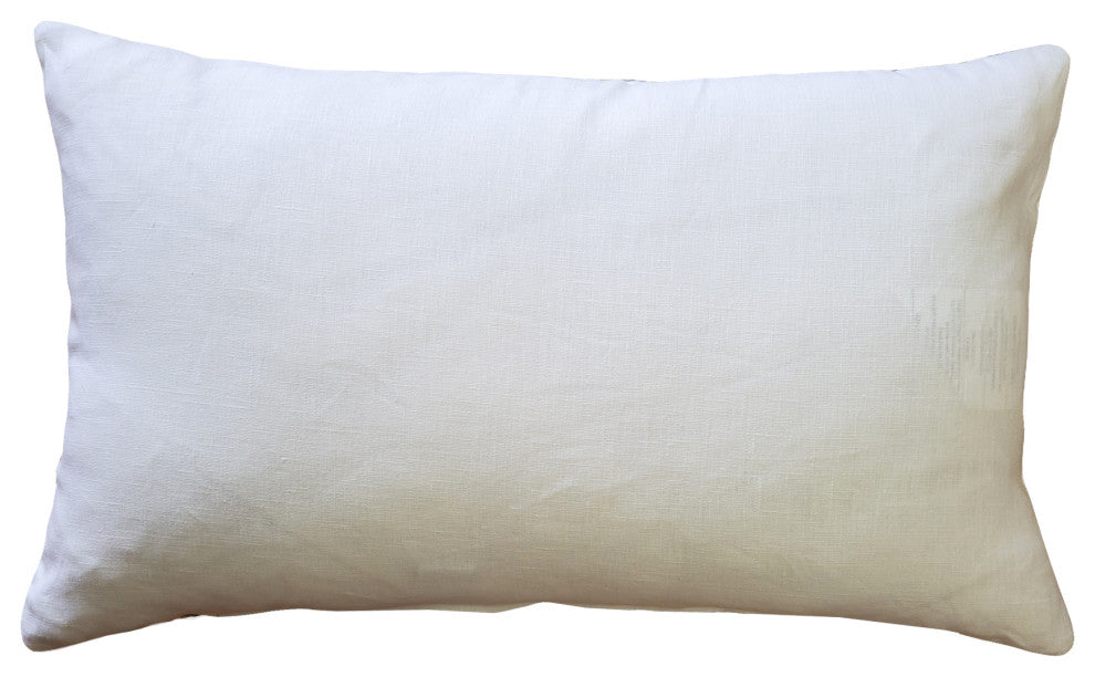 Polyfeel Wandering Lines Deep Sea Throw Pillow 14x24, with Polyfill Insert
