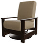 Leeward Deep Seat Outdoor Hidden Swivel Rocker, Wren/Kona