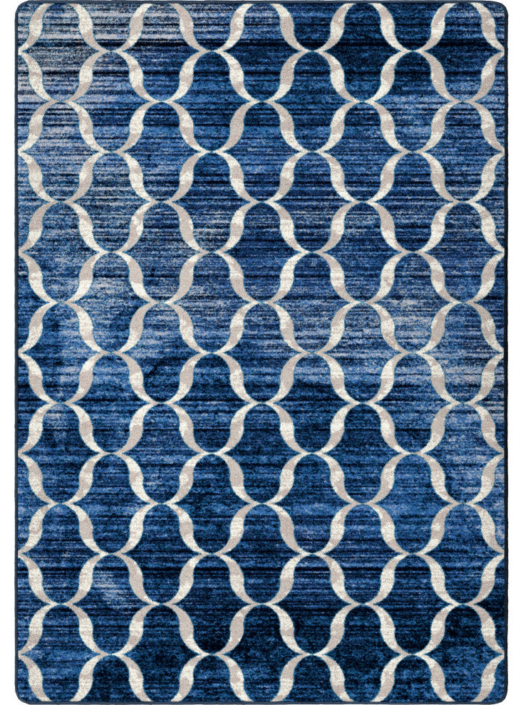 Lattice, Blue, 8'x11'