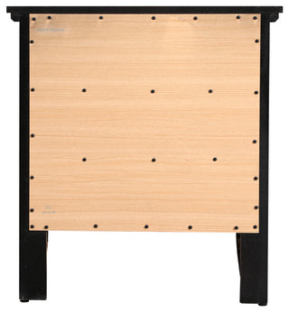 Hammond 3-Drawer Nightstand, 2"H x 24"W x 18"D, Black