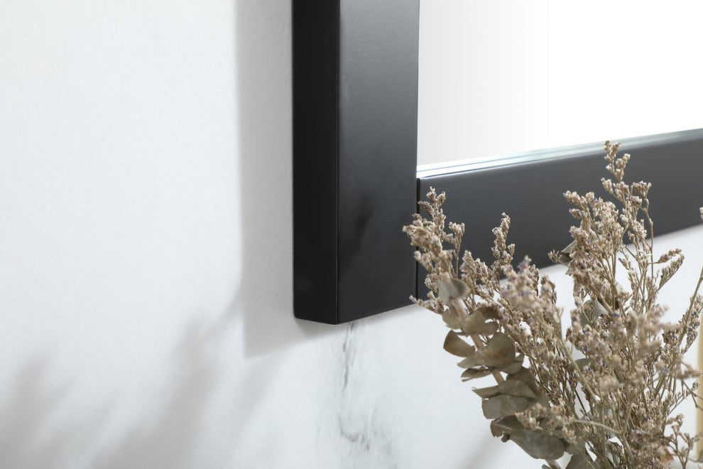 Alice Vanity Mirror, 27"x36", Black
