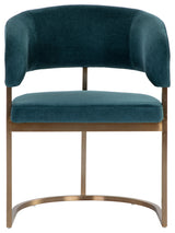 Marris Dining Armchair Gold Danny Teal