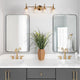 LNC 29" 4-Light Polished Gold with Seeded Glass Modern Vanity Light