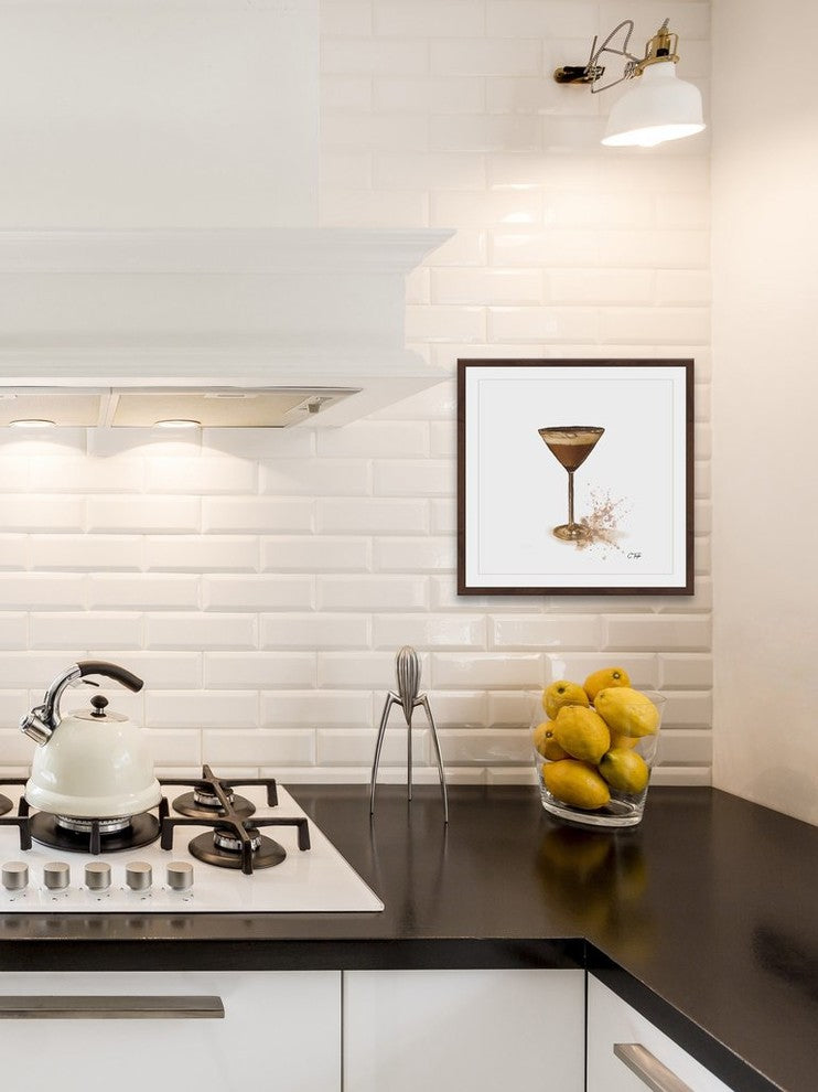 "Choc Martini" Framed Painting Print, 18"x18"