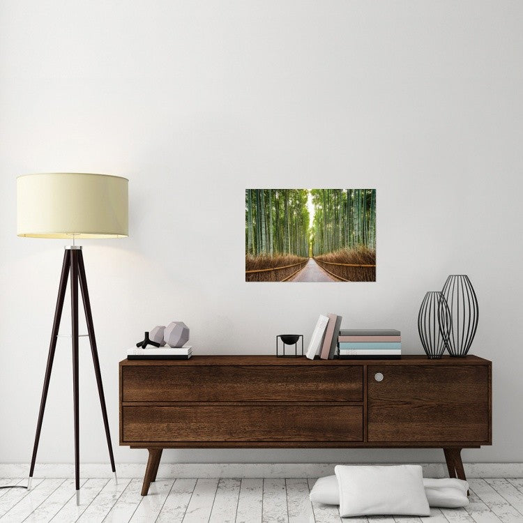"Bamboo Forest, Kyoto, Japan" Stretched Canvas Giclee by Pangea Images, 30x21"