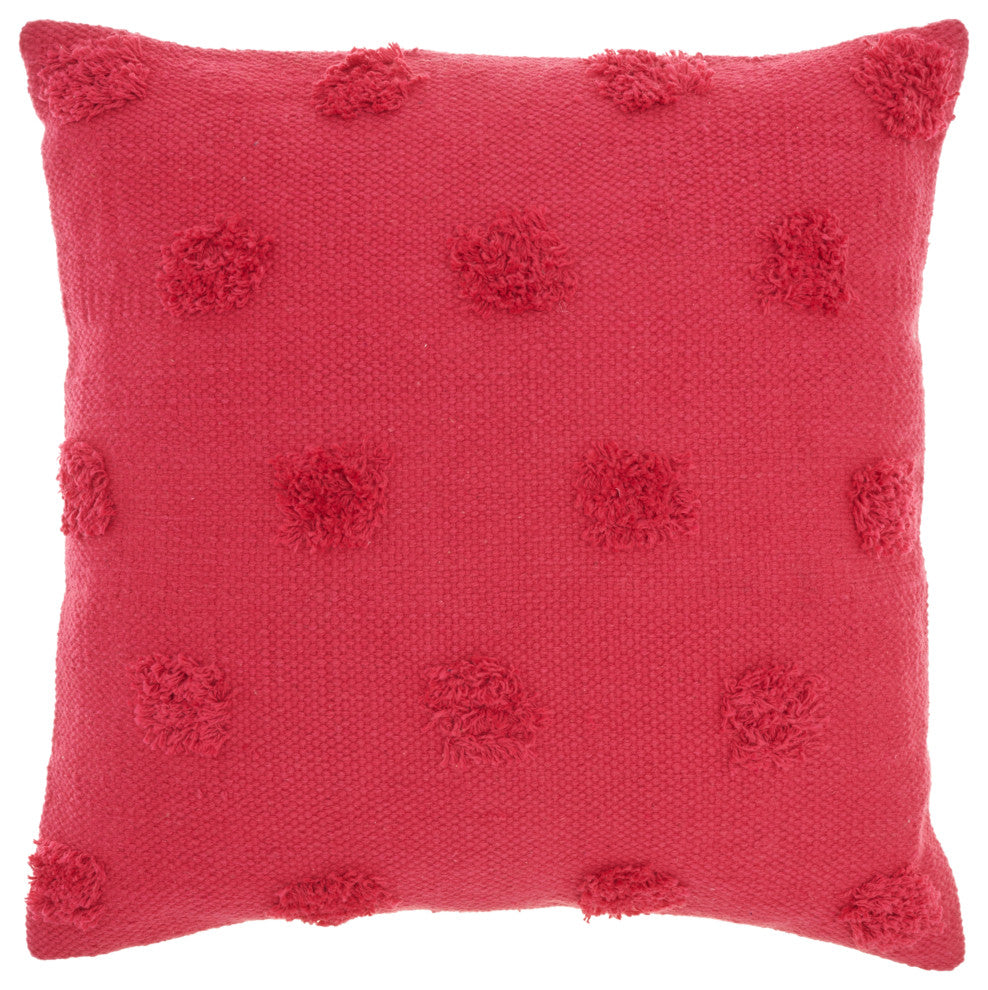 Mina Victory CN870 Throw Pillow, Hot Pink, 18" x 18"