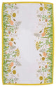 Tea Garden Cream and Yellow Butterfly and Flower Table Runner 16"x54"