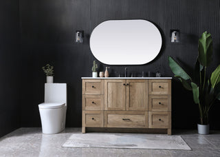 Home Living 54" Single Bathroom Vanity, Natural Oak