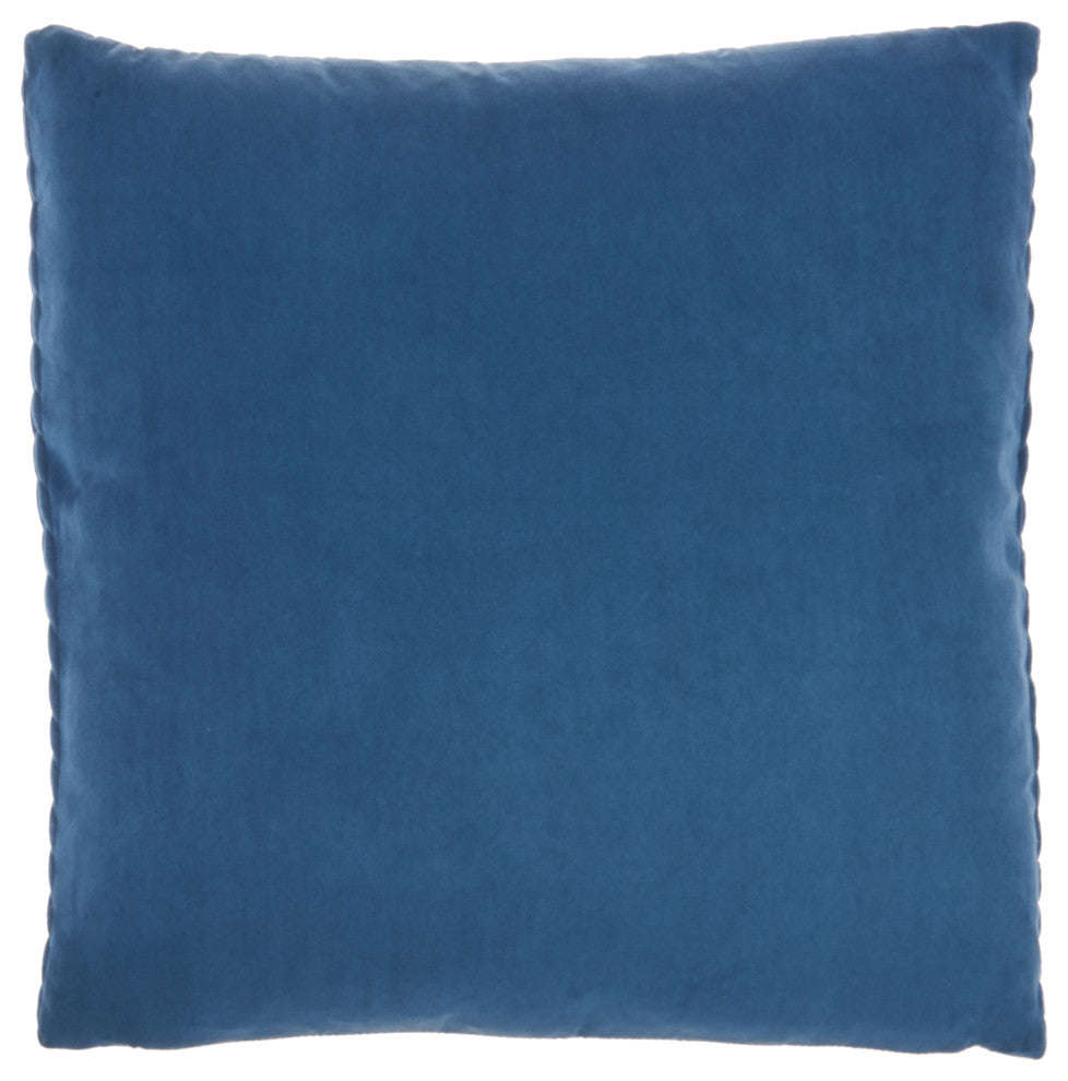Mina Victory ET299 Throw Pillow, Blue, 22"X22"