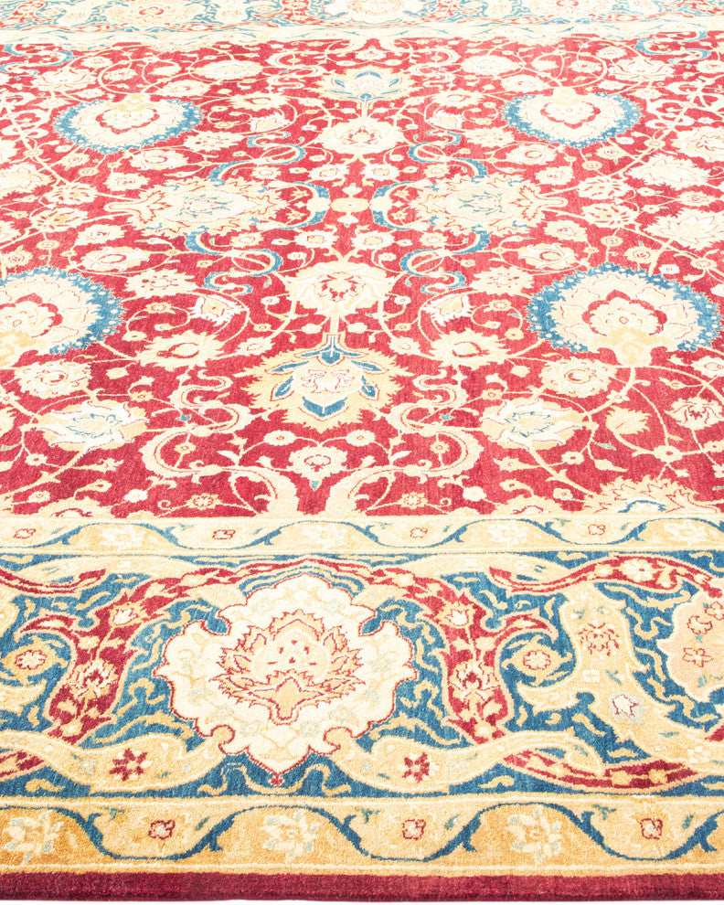 Zuri, One-of-a-Kind Hand-Knotted Area Rug Red, 8'1"x10'0"