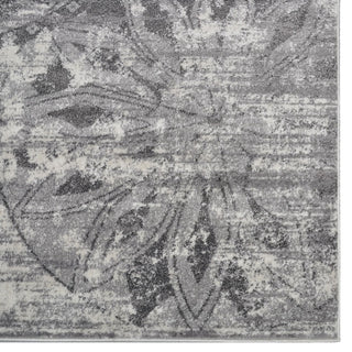 MACHINE MADE HEATSET POLYPROPYLENE AREA RUGS -Silver Ivory,Contemporary Design, [Rectangle] 4'x6'