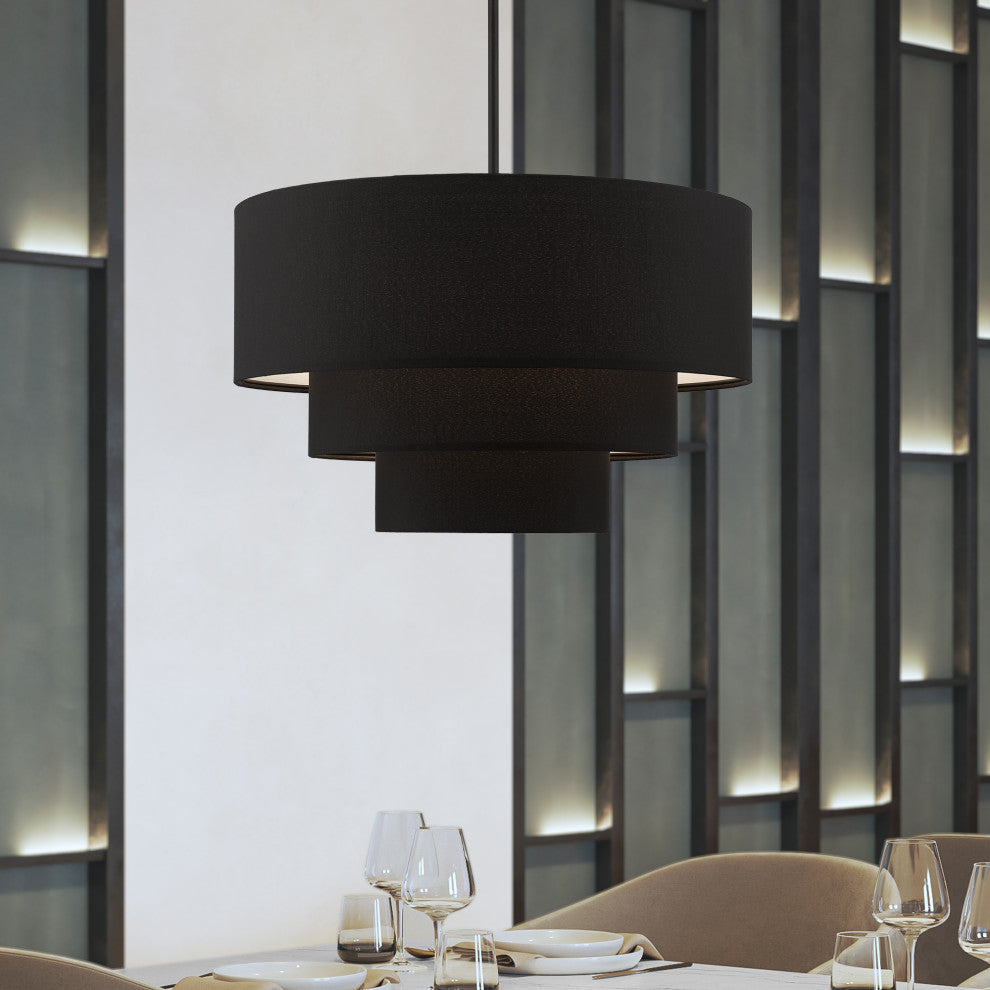 Bainbridge 4-Light Black Pendant Chandelier