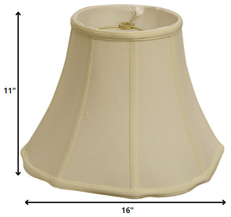 16" Ivory Octagon Monay Shantung Lampshade