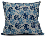 Rip Curl, Geometric Print Outdoor Pillow, Blue, 20"x20"