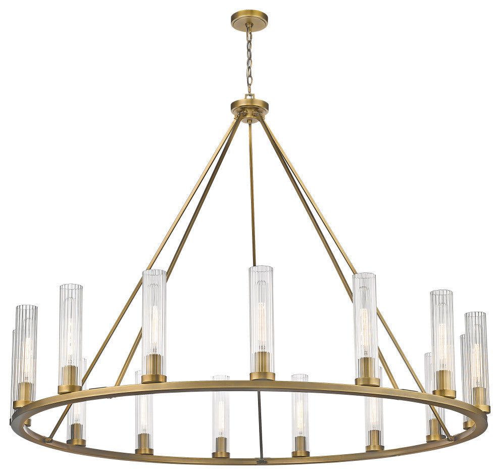 Zlite 3031-15RB 15-Light Chandelier, Clear