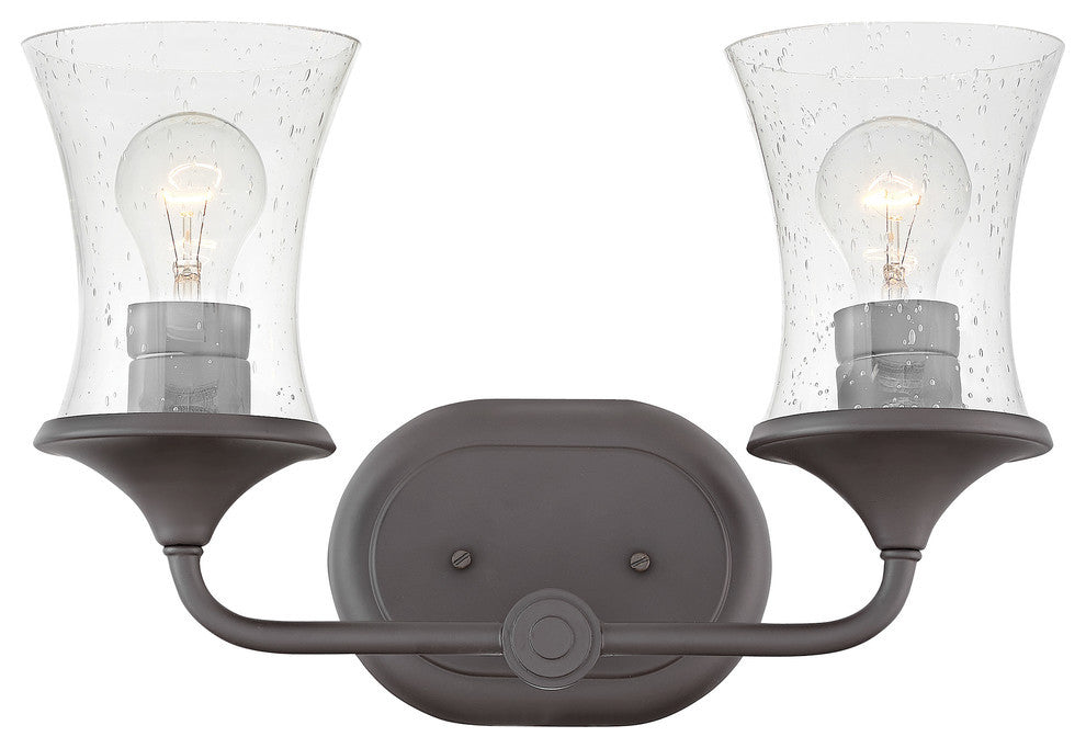 Hinkley Thistledown Bath 2-Light Vanity, Buckeye Bronze