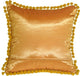 Pillow Decor - Bohemian Blossom White and Ocher Throw Pillow