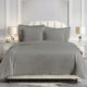 Velvet Duvet Cover Set, Super Queen, Gray, 3 Piece