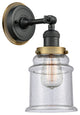 INNOVATIONS LIGHTING 203BK-BPBB-HRBB-G184 Canton 1 Light Mixed Metals Sconce