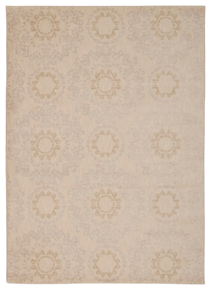 NOURISON TRANQUILITY IVORY AREA RUG