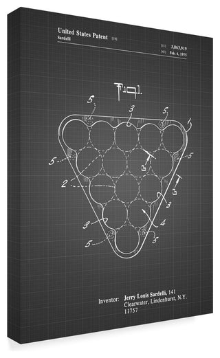 "Billiard Ball Rack" by Cole Borders, Canvas Art, 32"x24"