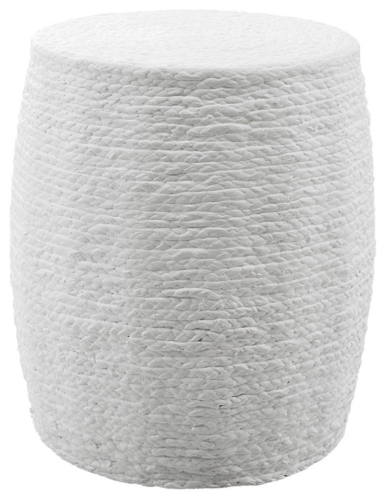 Uttermost Resort White Accent Stool 25188