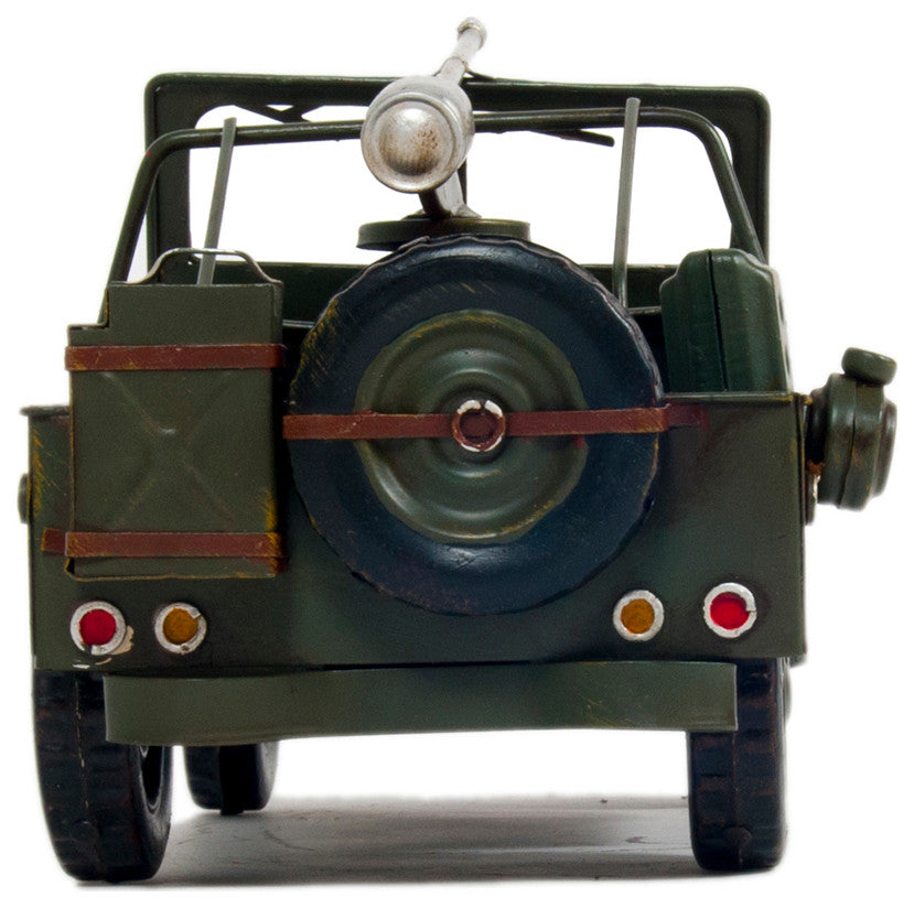 1941 Willys MB Overland Jeep Green Metal Handmade