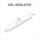 48" Arandel Modern Bathroom Vanity Light, Polished Chrome