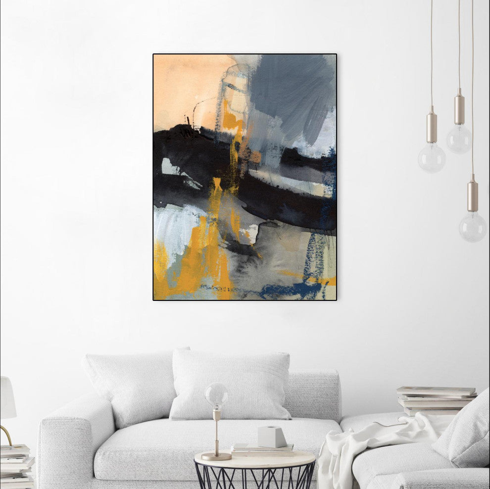 "Incite I" Framed Canvas by Giant Art 30"x40"