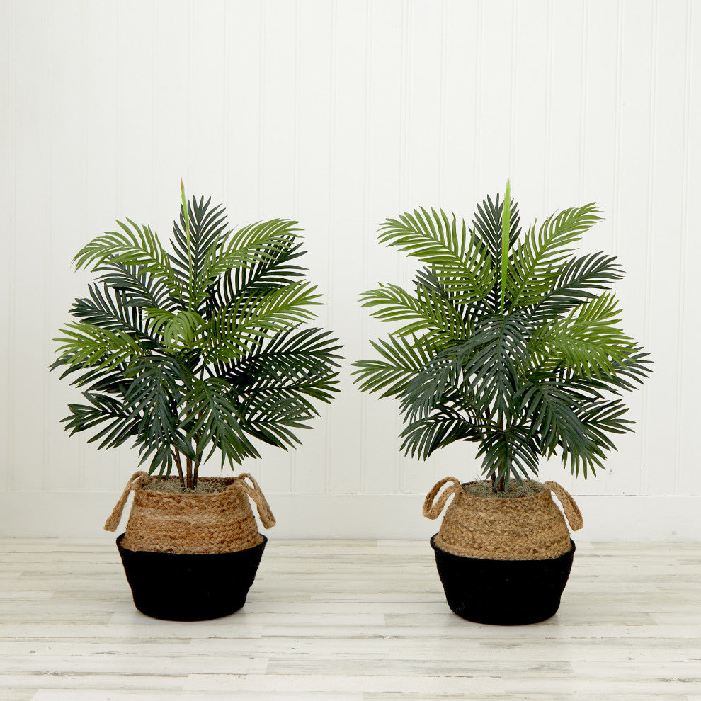 3ft. Artificial Areca Palm Tree With Basket DIY KIT, Set of 2
