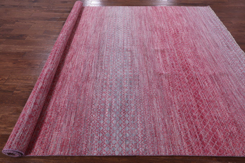 8' 1" X 10' 3" Savannah Grass Handmade Wool Rug - Q13235