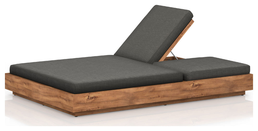 Kinta Outdoor Double Chaise Lounge-Chrcl