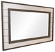 Shiplap Mirror With Reclaimed Wood, 22"x26"
