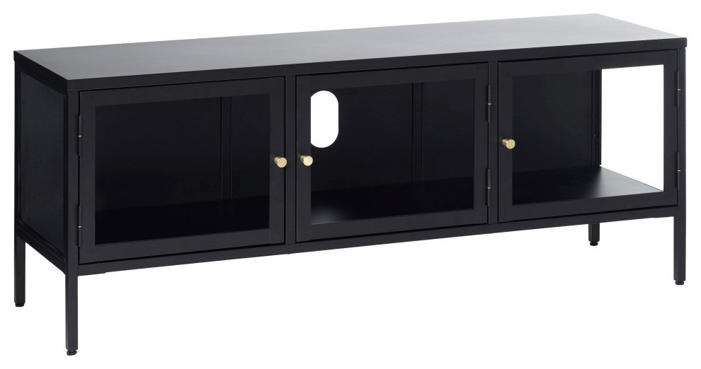 Metal & Glass TV Lowboard