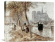 "Notre Dame De Paris" Canvas Giclee by Jean-Francois Raffaelli, 22"x18"