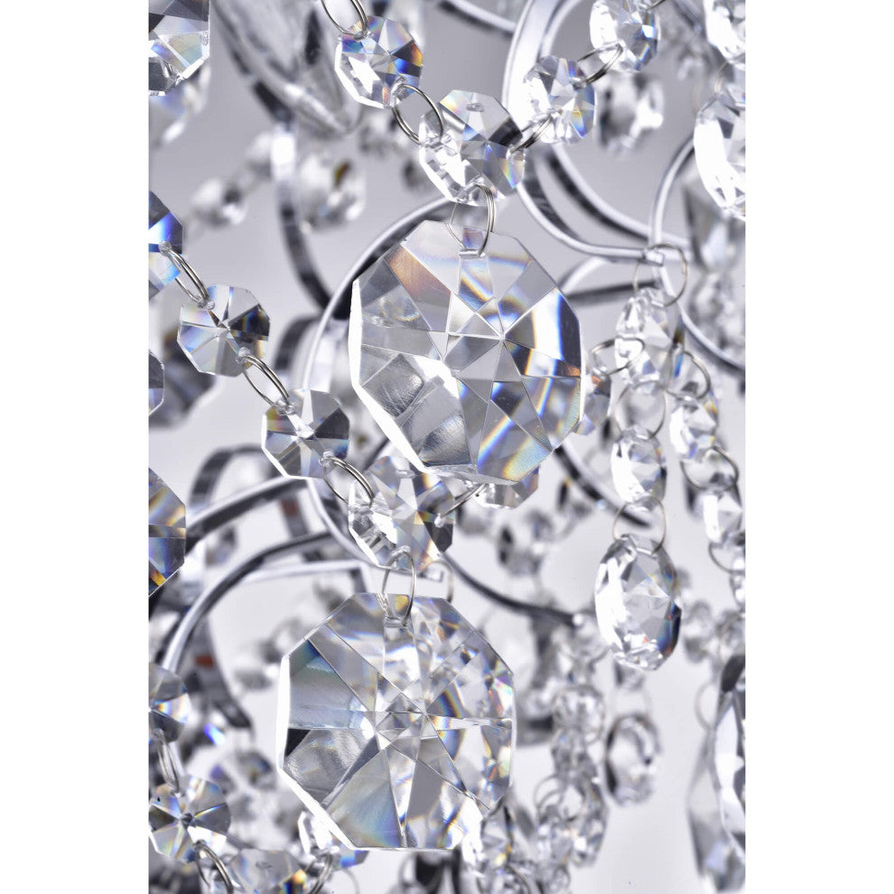 Belle Elegant 3-Light Glam Crystal Chandelier