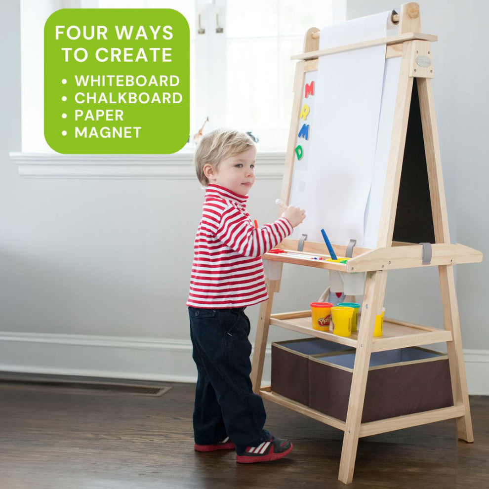 Little Partners Deluxe Learn and Play Art Center, Natural